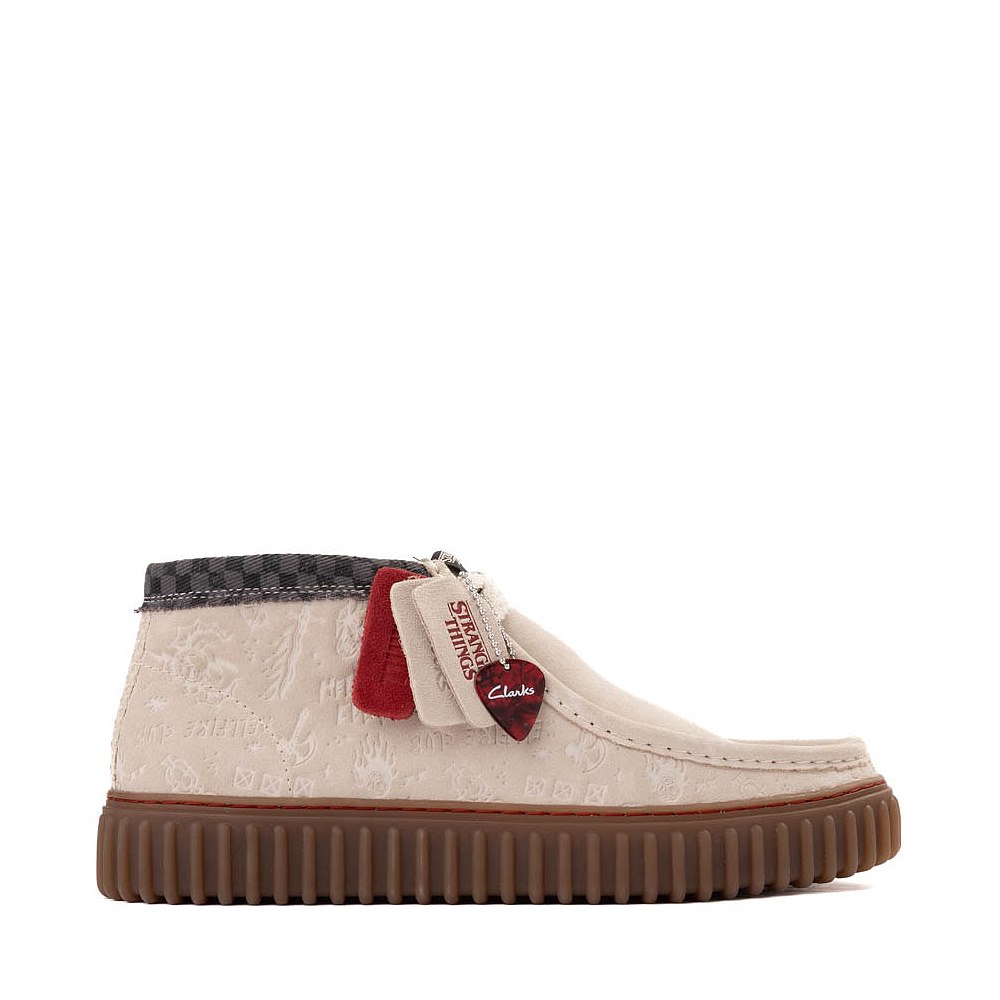 Mens Clarks x Stranger Things Torhill Hi Chukka Boot - Off White