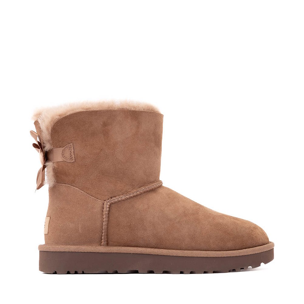 Womens UGG&reg; Mini Bailey Bow II Boot - Rocky Oak