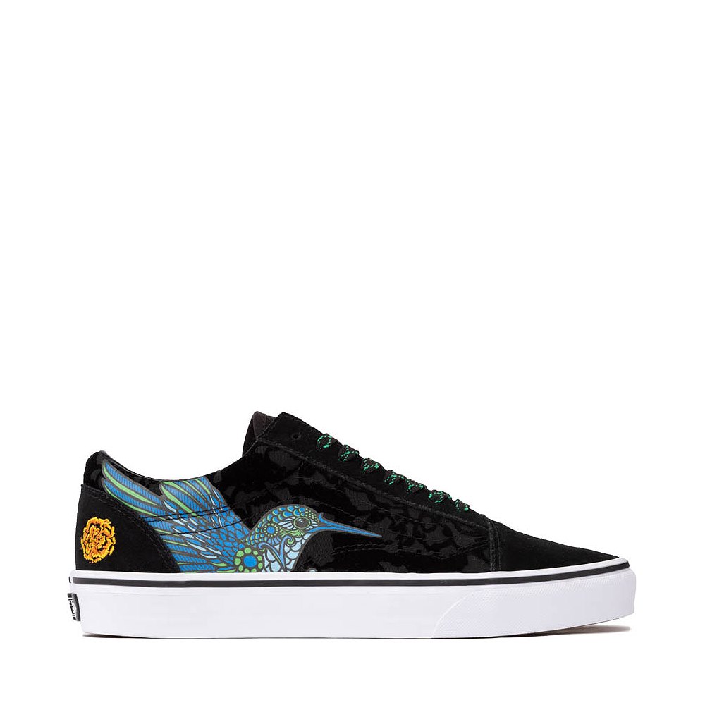 Vans Dia De Los Muertos Old Skool Hummingbird Skate Shoe - Black