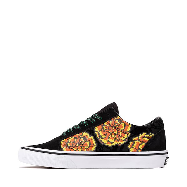 alternate view Vans Dia De Los Muertos Old Skool Marigold Skate Shoe - BlackALT1