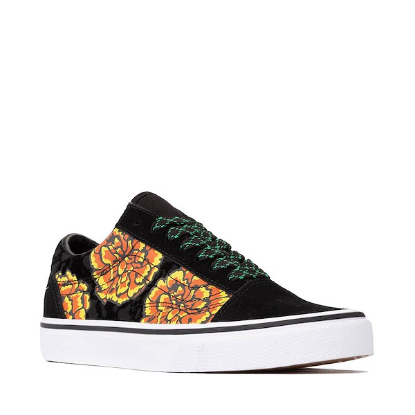alternate view Vans Dia De Los Muertos Old Skool Marigold Skate Shoe - BlackALT5