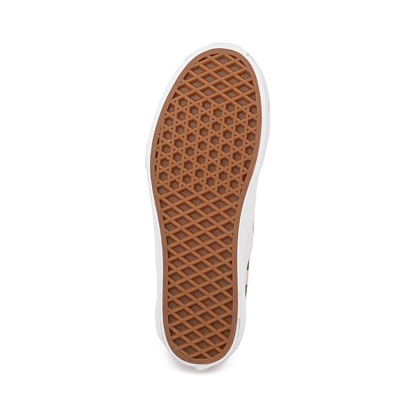 alternate view Vans Classic Slip-On Stackform Checkerboard Skate Shoe - Sepia Rose / Pine ForestALT3