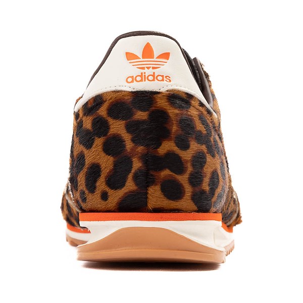 alternate view Womens adidas SL 72 OG Leopard Athletic Shoe - Dark Brown / Off White / Semi Impact OrangeALT4