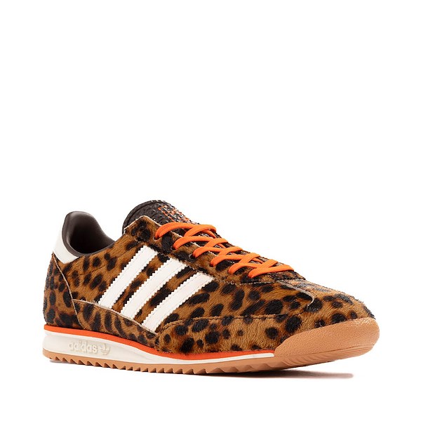 alternate view Womens adidas SL 72 OG Leopard Athletic Shoe - Dark Brown / Off White / Semi Impact OrangeALT5