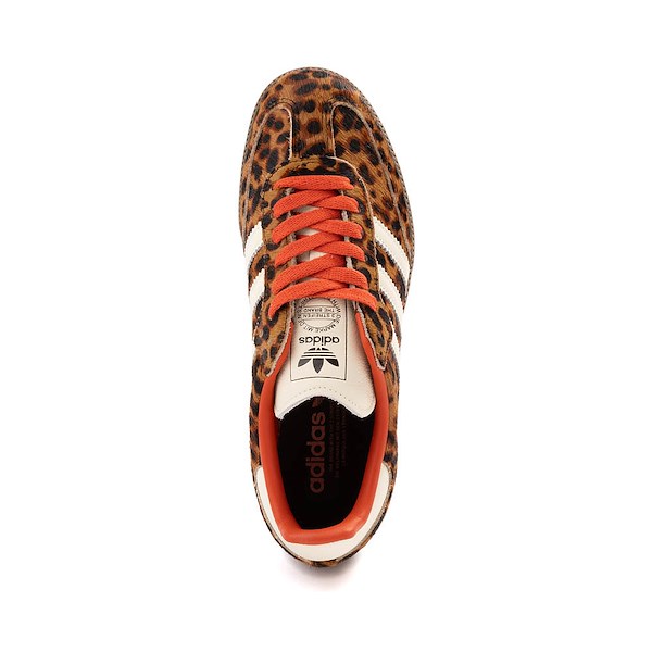 alternate view Womens adidas Samba OG Leopard Athletic Shoe - Core Black / Preloved Red / Cream WhiteALT2