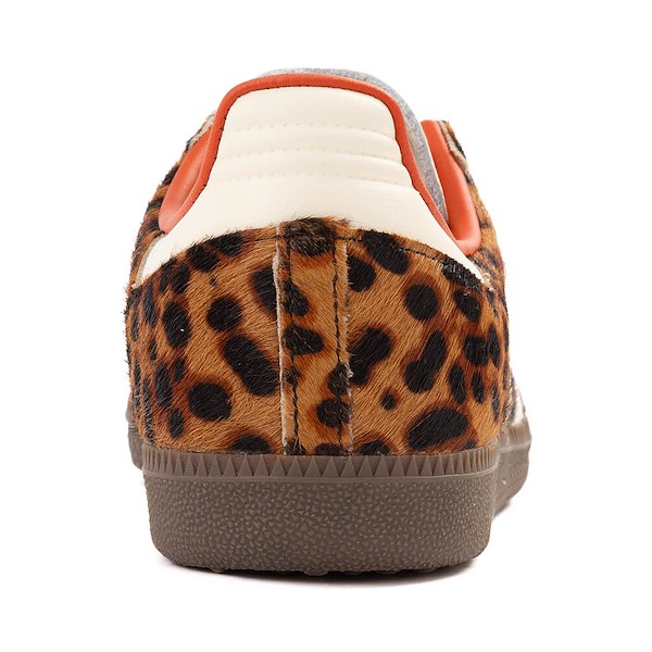 alternate view Womens adidas Samba OG Leopard Athletic Shoe - Core Black / Preloved Red / Cream WhiteALT4