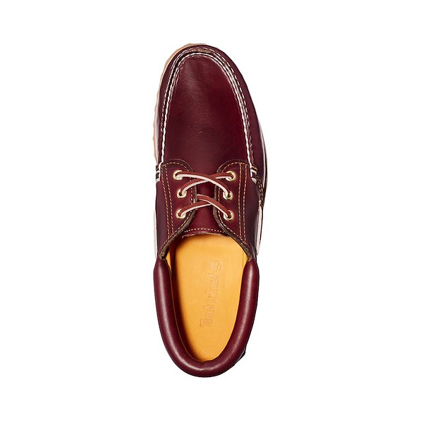 Men's 3-Eye Lug Handsewn Boat Shoe - Burgundy | Timberland US