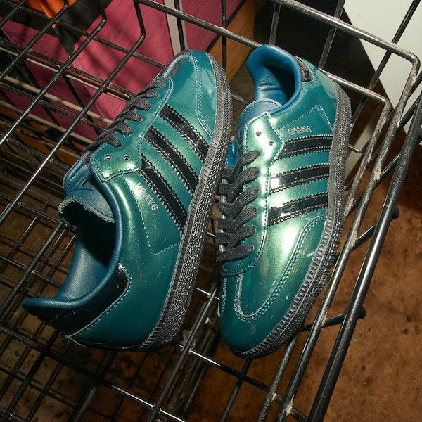 alternate view Womens adidas Samba OG Athletic Shoe - Aurora Ivy / Core Black / Silver MetallicHERO