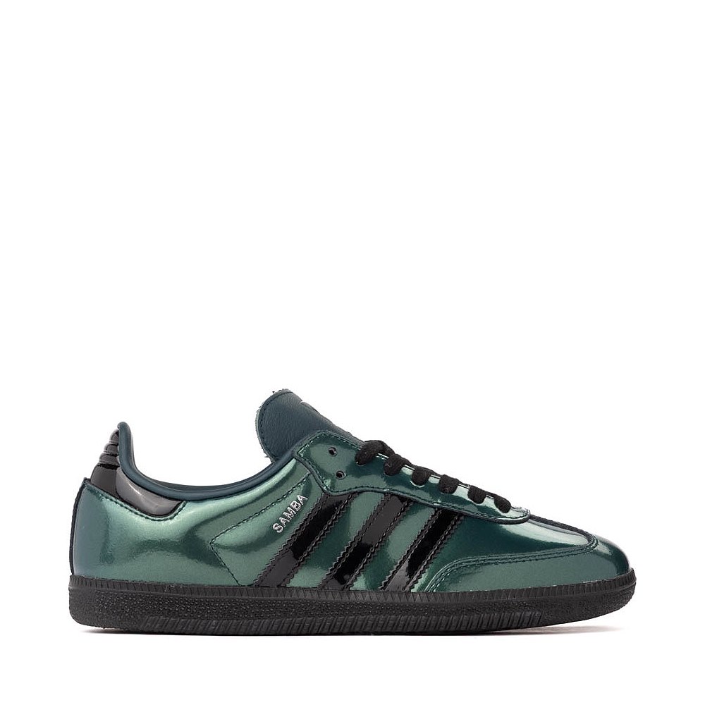 Womens adidas Samba OG Athletic Shoe - Aurora Ivy / Core Black / Silver Metallic