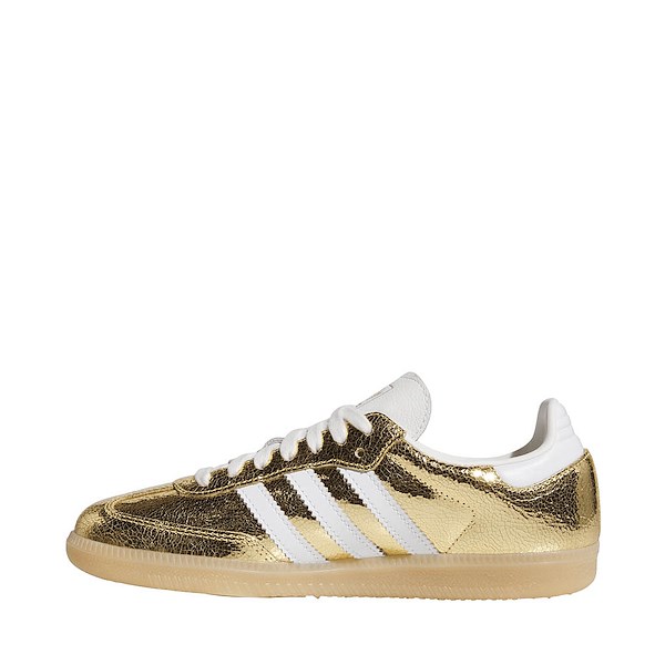 alternate view Womens adidas Samba OG Athletic Shoe - Gold Metallic / White / Core WhiteALT1