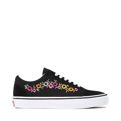 Vans Knu Skool Skate Shoe - Black / Pink / Leopard