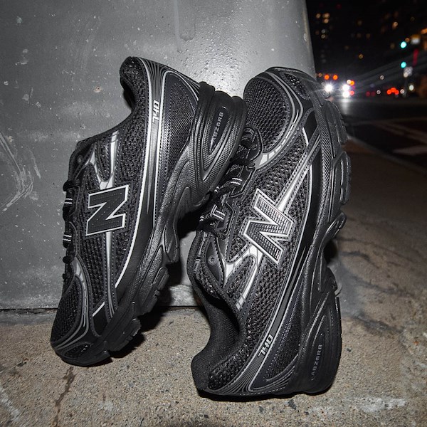 alternate view New Balance 740 Athletic Shoe - Black / Silver MetallicHERO