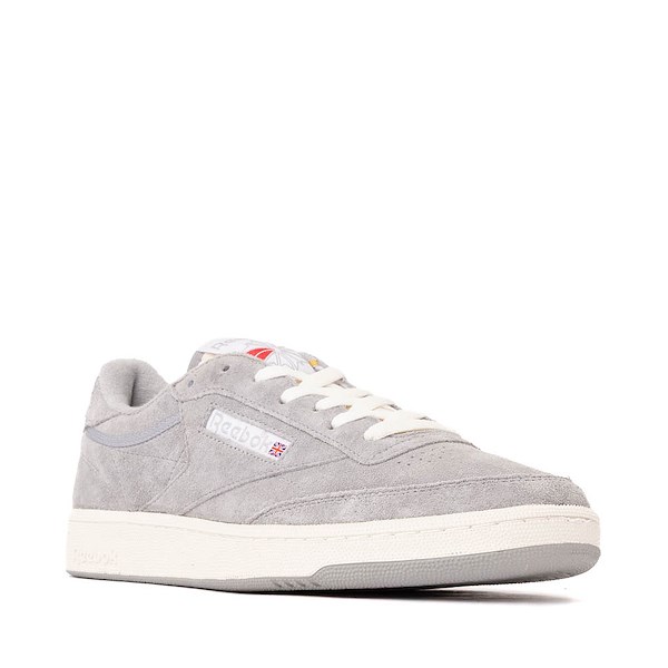 alternate view Mens Reebok Club C 85 Athletic Shoe - Grey 2 / ChalkALT5