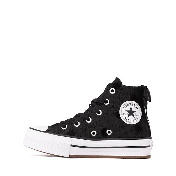 alternate view Converse Chuck Taylor All Star Lift Bows High-Top Sneaker - Little Kid - BlackALT1