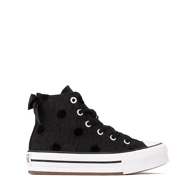 Main view of Converse Chuck Taylor All Star Lift Bows High-Top Sneaker - Little Kid - Black