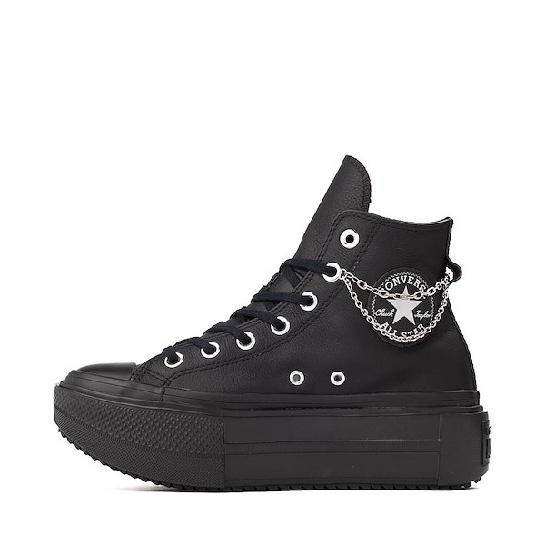 alternate view Converse Chuck Taylor All Star Lift Double Stack Girli-tude High-Top Sneaker - Black MonochromeALT1