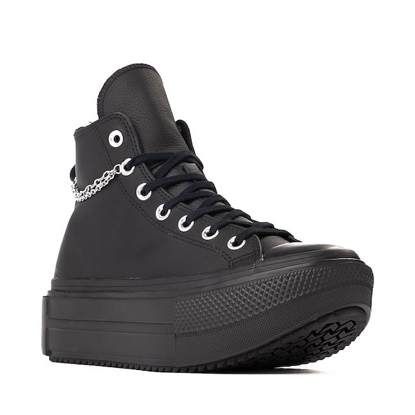 alternate view Converse Chuck Taylor All Star Lift Double Stack Girli-tude High-Top Sneaker - Black MonochromeALT5