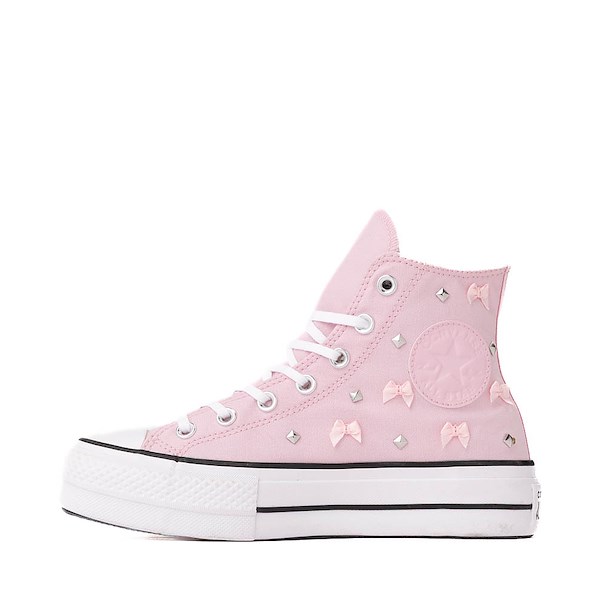 alternate view Womens Converse Chuck Taylor All Star Lift Bows & Studs High-Top Sneaker - Pink FrostingALT1
