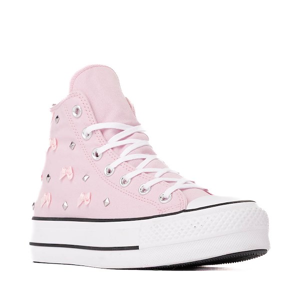 alternate view Womens Converse Chuck Taylor All Star Lift Bows & Studs High-Top Sneaker - Pink FrostingALT5