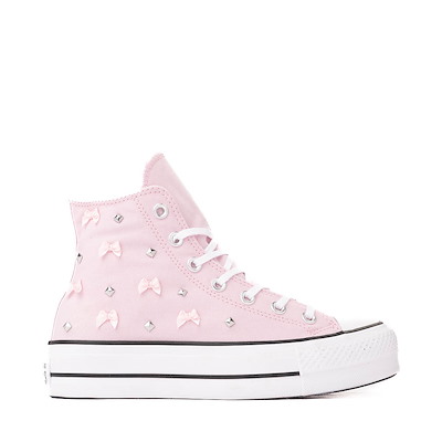 Main view of Womens Converse Chuck Taylor All Star Lift Dressed Up Bows &amp; Studs High-Top Sneaker - Pink Frosting