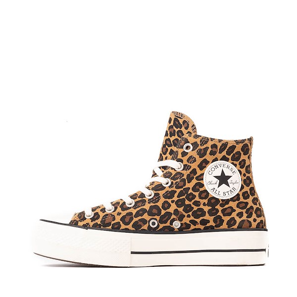 alternate view Womens Converse Chuck Taylor All Star Lift Leopard High-Top Sneaker - Incensed / Totally Fudged / EgretALT1