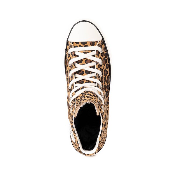 alternate view Womens Converse Chuck Taylor All Star Lift Leopard High-Top Sneaker - Incensed / Totally Fudged / EgretALT2