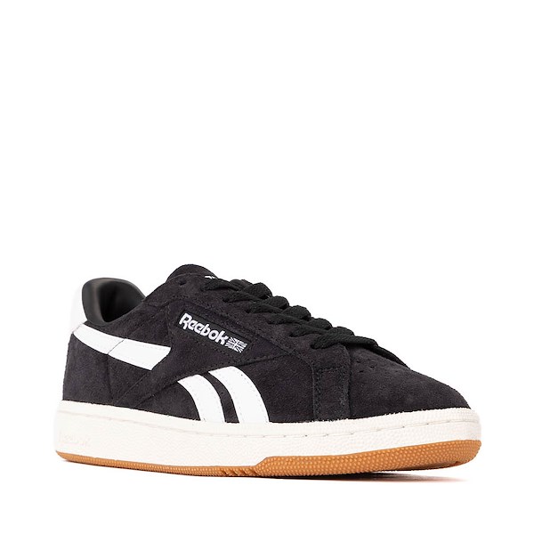 alternate view Womens Reebok Club C Grounds UK Athletic Shoe - Black / ChalkALT5