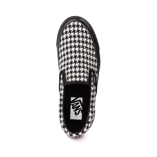 alternate view Vans LX Classic Slip-On 98 Skate Shoe - Houndstooth Black / WhiteALT2