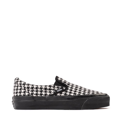 RARE VANS Classic Slip-On Crazy Checkered Mens Athletic Skate Shoes Size 9.5 RARE? VANS Classic Slip On Checkerboard Racing Flag White  main image 3