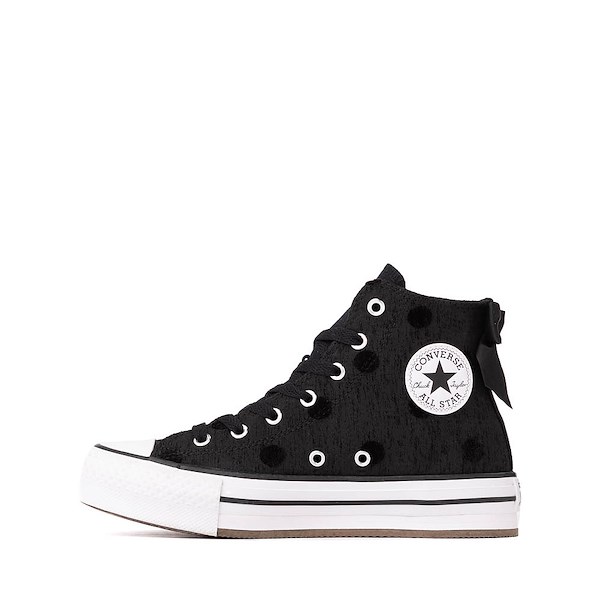 alternate view Converse Chuck Taylor All Star Lift Bows High-Top Sneaker - Big Kid - BlackALT1