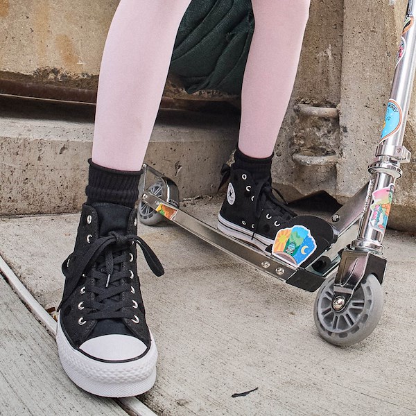 alternate view Converse Chuck Taylor All Star Lift Bows High-Top Sneaker - Big Kid - BlackALT1C