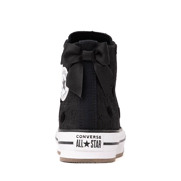 alternate view Converse Chuck Taylor All Star Lift Bows High-Top Sneaker - Big Kid - BlackALT4