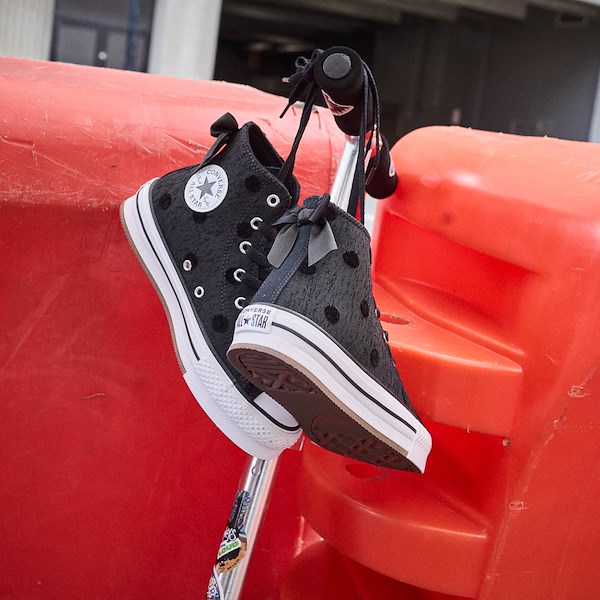 alternate view Converse Chuck Taylor All Star Lift Bows High-Top Sneaker - Big Kid - BlackHERO