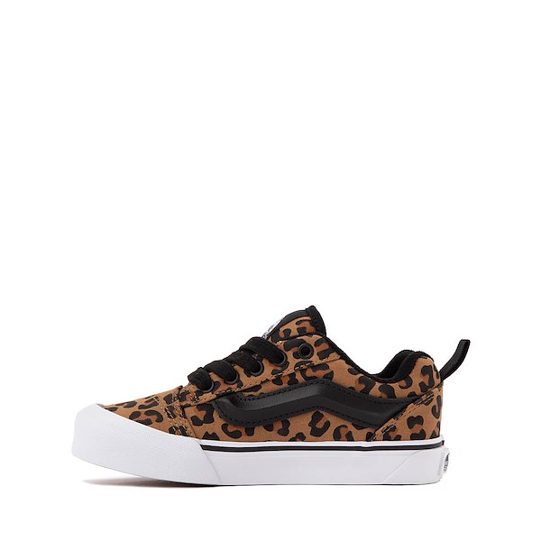 alternate view Vans Knu Skool Skate Shoe - Little Kid - Leopard / BlackALT1