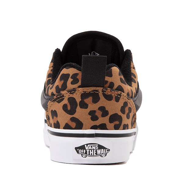 alternate view Vans Knu Skool Skate Shoe - Little Kid - Leopard / BlackALT4