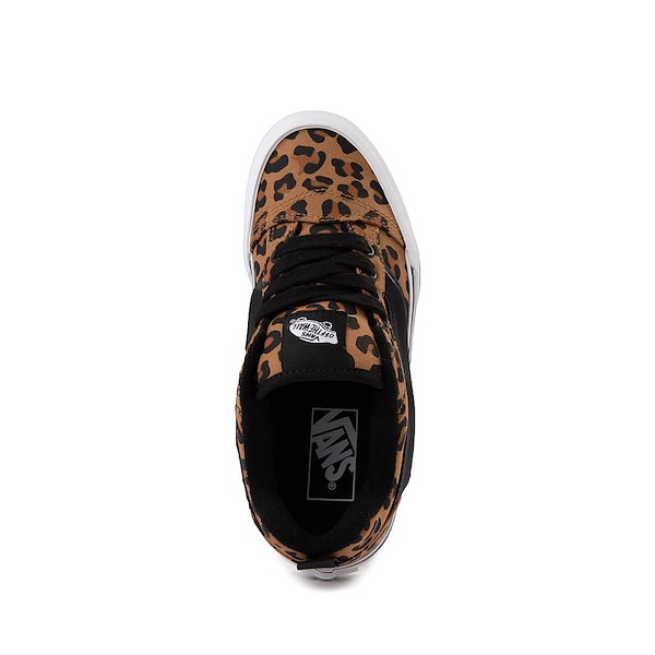 alternate view Vans Knu Skool Skate Shoe - Big Kid - Leopard / BlackALT2