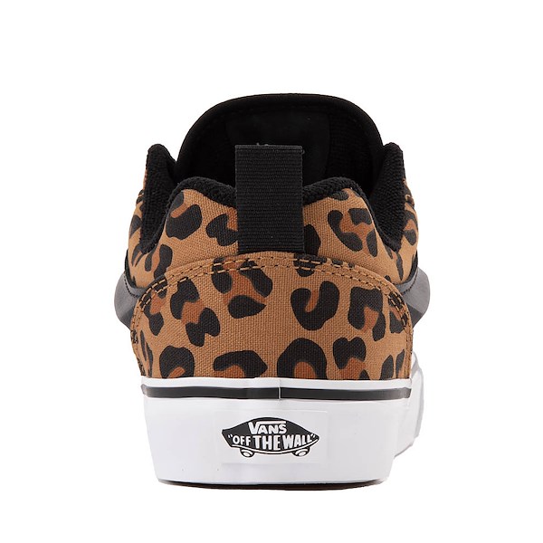 alternate view Vans Knu Skool Skate Shoe - Big Kid - Leopard / BlackALT4