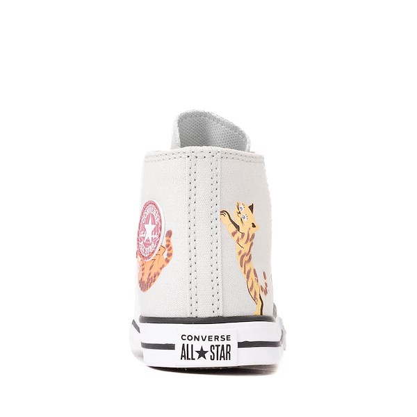 alternate view Converse Chuck Taylor All Star Pet Pack High-Top Sneaker - Baby / Toddler - Rainwashed Grey / CatsALT4