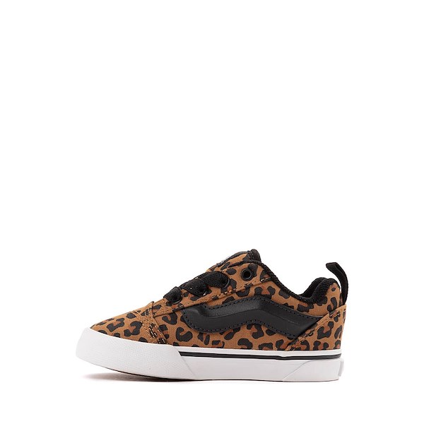 alternate view Vans Knu Skool Skate Shoe - Baby / Toddler - Leopard / BlackALT1