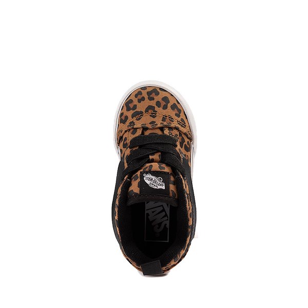 alternate view Vans Knu Skool Skate Shoe - Baby / Toddler - Leopard / BlackALT2