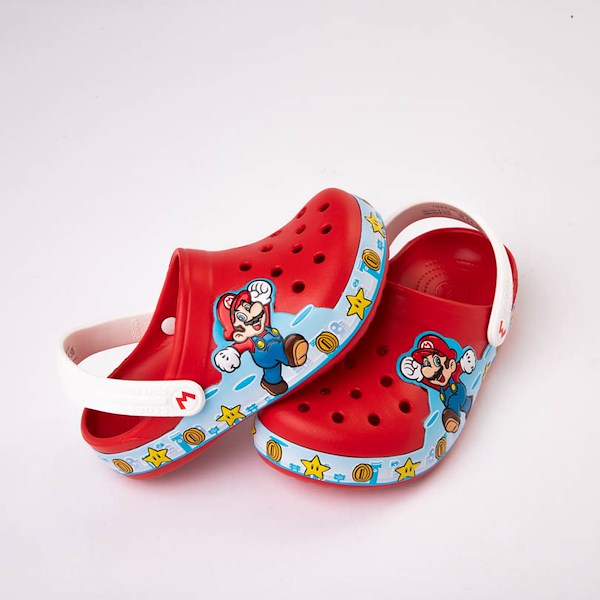 alternate view Super Mario Bros. Crocs Classic Lights Clog - Toddler - RedHERO