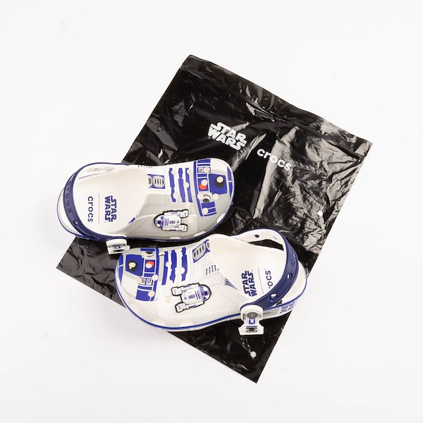 alternate view Star Wars™ Crocs R2-D2 Classic Clog - Baby / Toddler - White / MulticolorALT1D