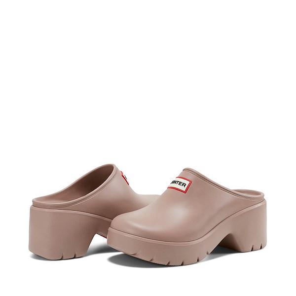 alternate view Womens Hunter Anika Wedge Clog - Medium NaturalALT1