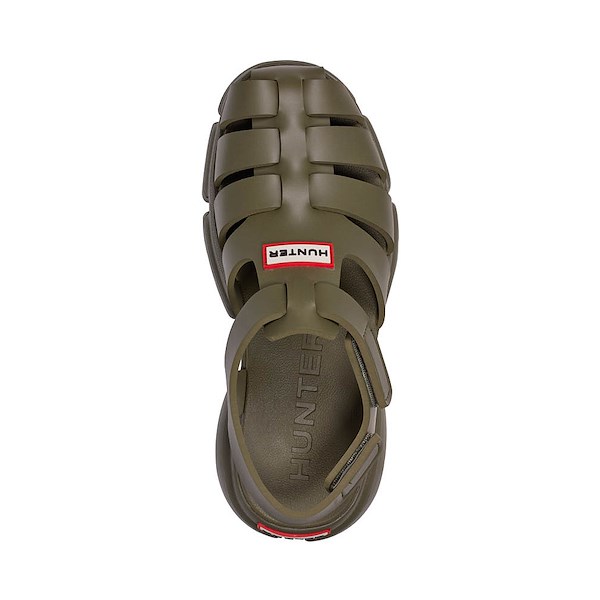 alternate view Womens Hunter Belah Close Toe Sandal - Dark GreenALT2