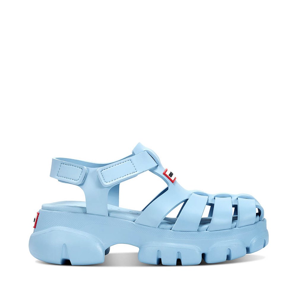 Womens Hunter Belah Close Toe Sandal - Light Blue
