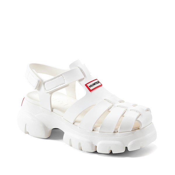 alternate view Womens Hunter Belah Close Toe Sandal - WhiteALT5