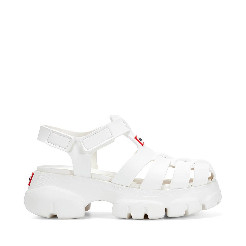 Womens Hunter Belah Close Toe Sandal - White