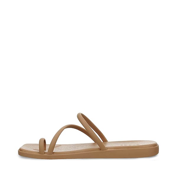 alternate view Womens Crocs Miami Toe Loop Sandal - Milk ChocolateALT1