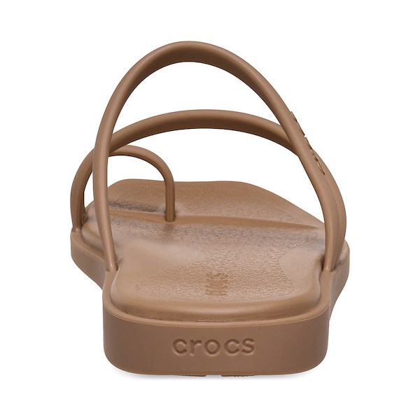 alternate view Womens Crocs Miami Toe Loop Sandal - Milk ChocolateALT4