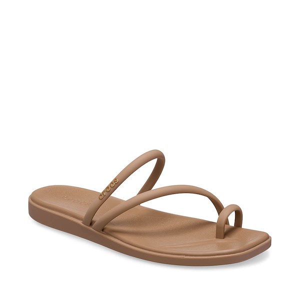 Womens Crocs Miami Toe Loop Sandal - Milk Chocolate